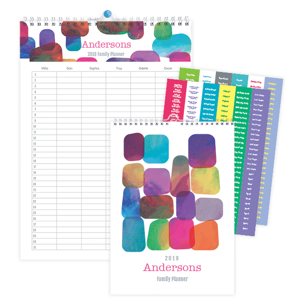 Personalized family planner from Stuck on You (sponsor)