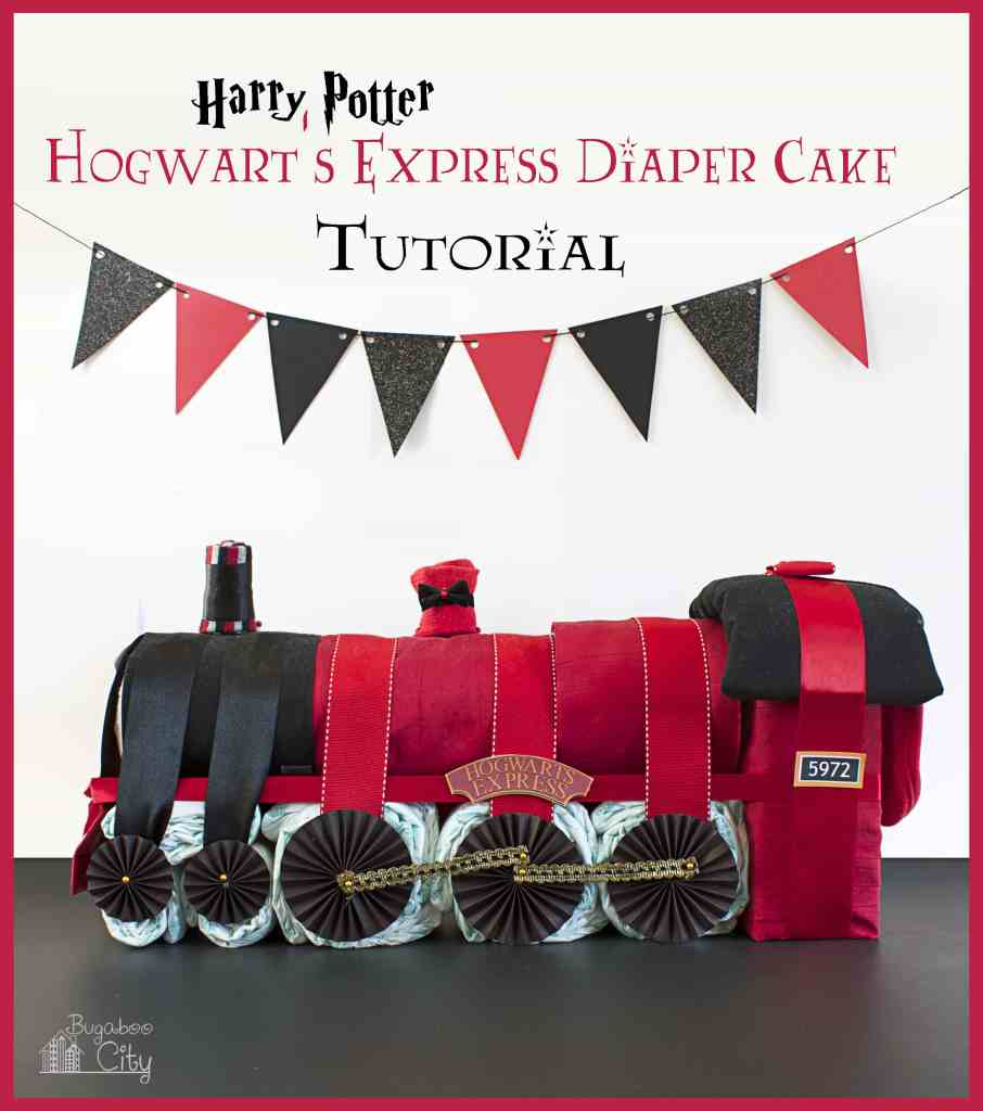 Cool diaper cakes: Harry Potter Hogwart’s Express diaper cake | Bugaboo City
