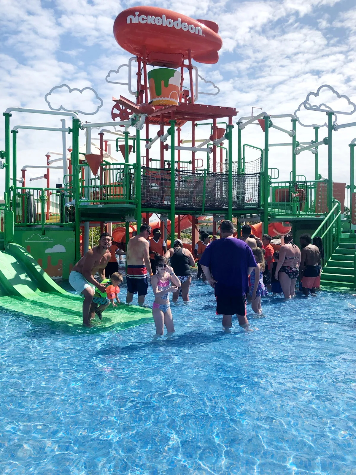 The beach party buffet at the Nickelodeon Resort