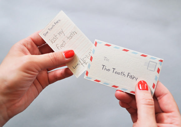 Adorable Tooth Fairy Traditions | Toothfairy Handmade Note by HandmadeCharlotte | Cool Mom Picks