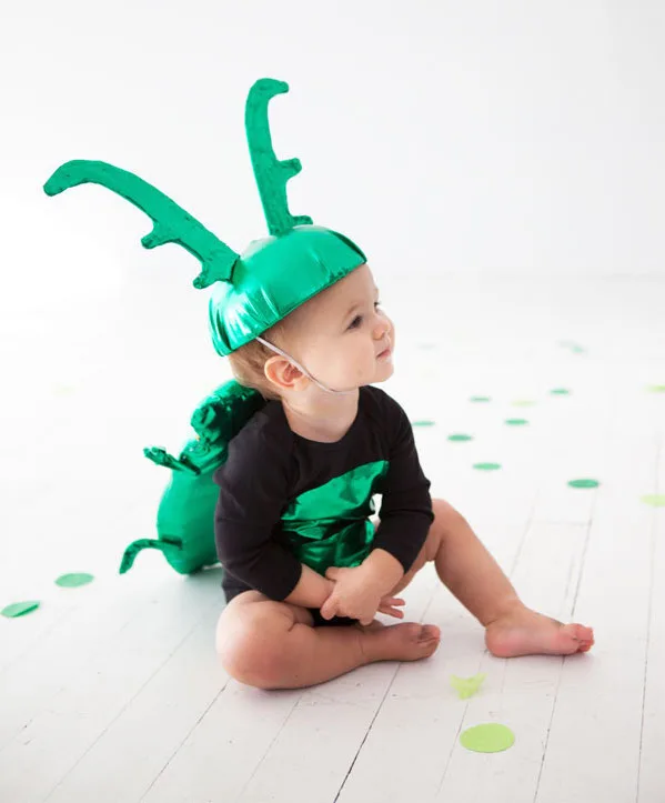 Baby Halloween costumes with a onesie: Beetle Baby Costume by Oh Happy Day