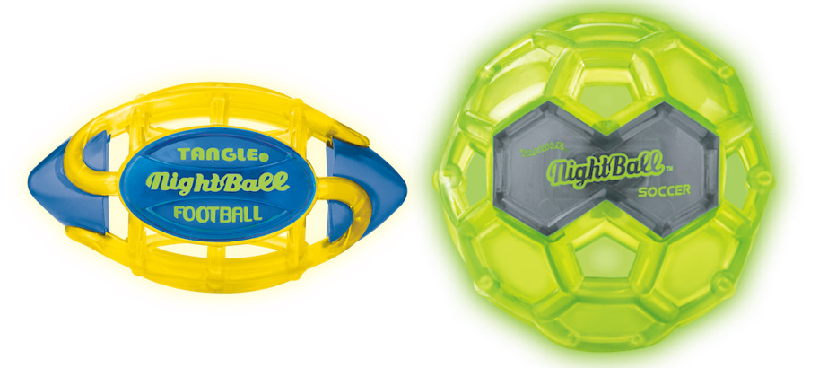 Fun summer toys: NightBall Soccer and Footballs by Tangle Creations | Sponsored 