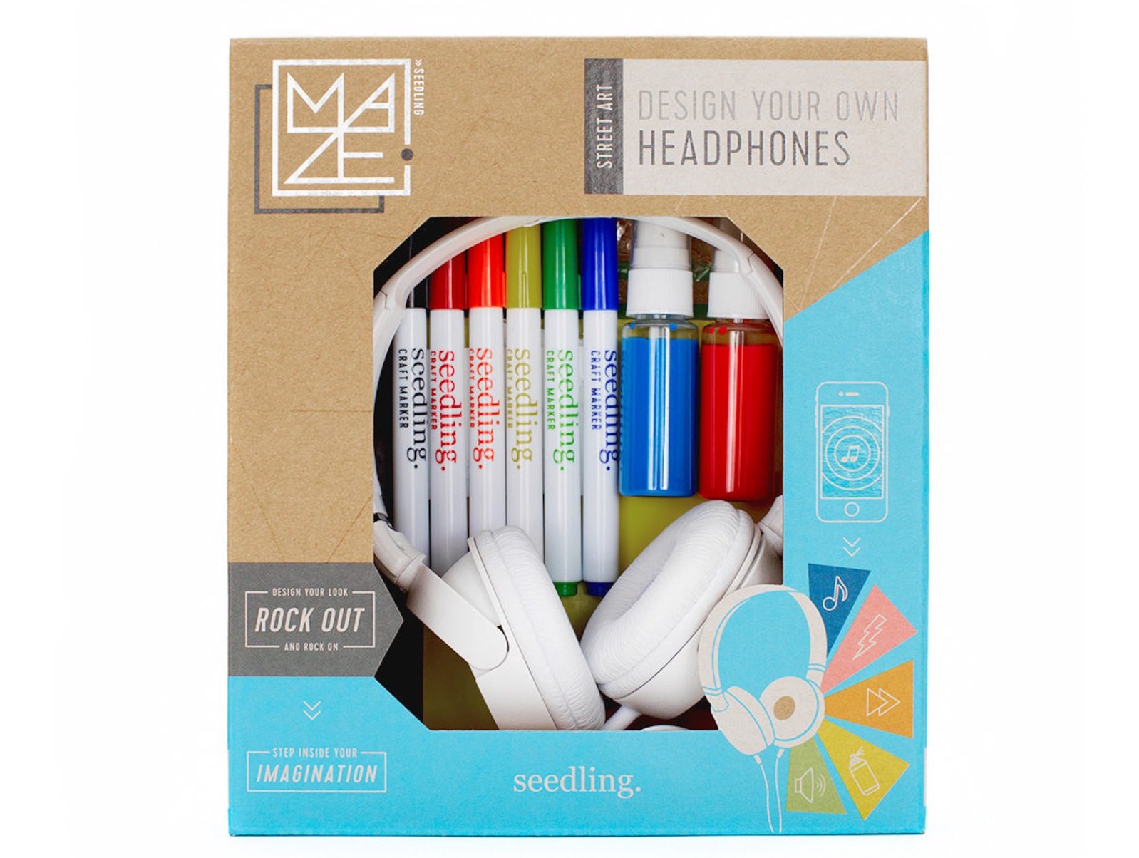 Seedling design your own headphone kit: One of the gifts you can buy to make the holiday of a US child in need or in foster care through Daymaker