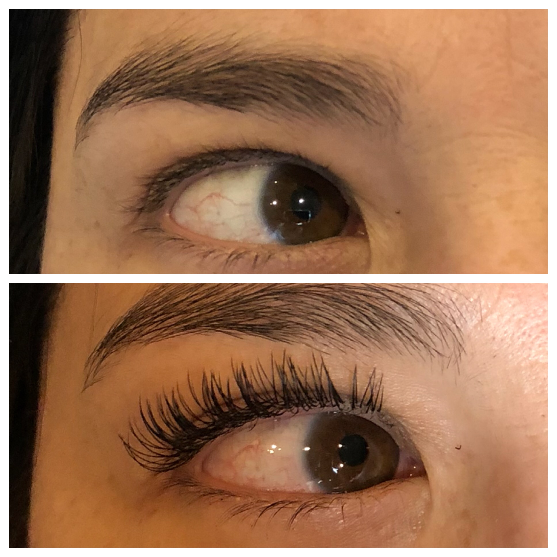 Eyelash extensions before and after | Cool Mom Picks