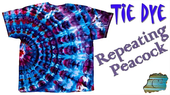 Cool tie-dye pattern tutorials: Repeating peacock pattern at Casual Collisions