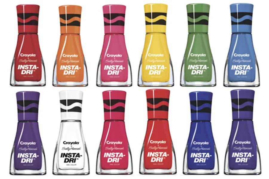 Sally Hansen x Crayola crayon nail polish. Yes, please!