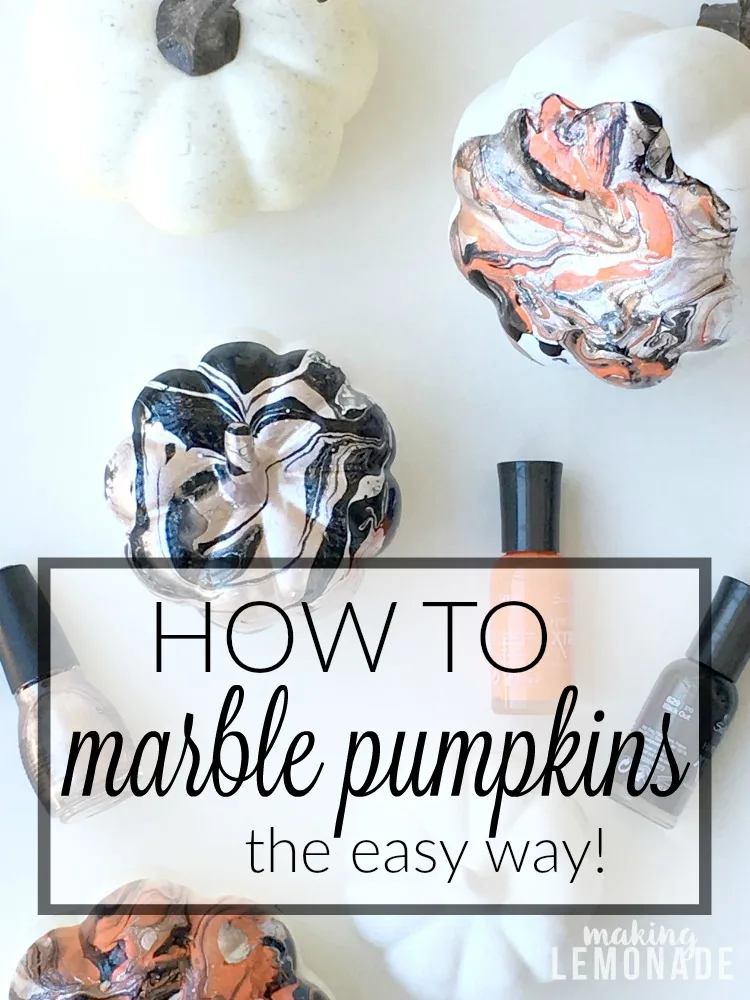 No-carve cross-stitch pumpkin decorating by U Create for Eighteen 25